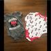 Disney One Pieces | Disney Baby Onesies | Color: Gray/Red | Size: 6-9mb