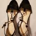 Coach Shoes | Coach Black Patent Leather Heel T Strap Sandal | Color: Black | Size: 9b