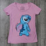 Disney Tops | Disney Stitch Women's Shirt | Color: Pink/Purple | Size: S