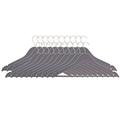 Premier Housewares 1901760 Clothes Hangers, Matte Set of 20, Wood, Grey, 1 x 45 x 24 cm