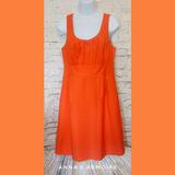 J. Crew Dresses | J. Crew Sleeveless Dress Size 10 | Color: Orange | Size: 10