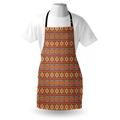 East Urban Home Mosaic Inspired Horizontal Lines Apron in Brown | 26 W in | Wayfair C00D3B4EAFD547C6B5E9377672027237