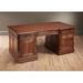 Canora Grey Felton Executive Desk Wood in Brown | 32 H x 71 W x 36 D in | Wayfair 149909230C814D778F74F254247EFFA6