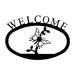 Rosalind Wheeler Laurel Butterfly Welcome Sign Metal | 7.88 H x 11.38 W x 0.05 D in | Wayfair ABB2DCFB1295491CB841C6A986EAE3D5