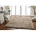 White 60 x 1.6 in Area Rug - Ebern Designs Custom Lilibeth Shag 5' x 7' Warm Sand Area Rug Polyester | 60 W x 1.6 D in | Wayfair