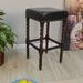 Astoria Grand Nikia Bar & Counter Stool Wood/Upholstered/Leather in Brown | 30 H x 16.38 W x 16.38 D in | Wayfair 5386990A88B3426B9F18B575F39A66B3
