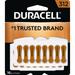 Duracell 00281 - Size 312 Zinc-Air Hearing Aid Battery (16 pack) (DURDA312B16ZM09)