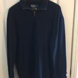 Polo By Ralph Lauren Sweaters | Navy Ralph Lauren 1/4 Zip Sweater. Sz Large | Color: Blue | Size: L