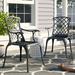 Crosley Sedona Patio Dining Armchair in Black | 37 H x 23 W x 24 D in | Wayfair CO6102-BK