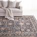 White 142 x 0.24 in Indoor Area Rug - Lauren Ralph Lauren Ralph Lauren Celia Power Loomed, Polyester Pile, Navy Area Rug Polyester | Wayfair