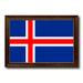 Spot Color Art Iceland Country Flag Framed Print on Canvas in Blue | 15 H x 21 W x 1 D in | Wayfair 6577BG1521