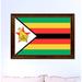 Spot Color Art 'Zimbabwe Country Flag' Framed Graphic Art Print on Canvas in Green | 19 H x 27 W x 1 D in | Wayfair 6700WB1927