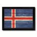 Spot Color Art Iceland Country Flag Framed Print on Canvas in Blue | 15 H x 21 W x 1 D in | Wayfair 6322WB1521