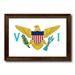 Spot Color Art 'Virgin Islands Country Flag' Framed Graphic Art Print on Canvas in Yellow | 21 H x 30 W x 1 D in | Wayfair 6694WB2130