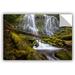 East Urban Home Proxy Falls Oregon 4 Removable Wall Decal Vinyl in Brown/Green/White | 12 H x 18 W in | Wayfair 0yor121a1218p