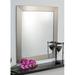 Winston Porter Goldenray Modern Accent Mirror Wood in White | 36 H x 32 W in | Wayfair BM001M2-E