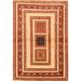 White 24 x 0.35 in Indoor Area Rug - World Menagerie Barbi Contemporary Beige/Red Area Rug Polyester/Wool | 24 W x 0.35 D in | Wayfair