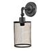 Williston Forge Yukon 1-Light Wall Sconce Metal in Brown/White | 12 H x 6.5 W x 5 D in | Wayfair SPW15018