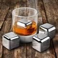 Charlton Home® Mcmillion Ice Cubes Whisky Rock Set Stainless Steel in Gray | 1 H x 1 W x 1 D in | Wayfair 7748CE6F93254DE09DE5C3FEFD6161A3