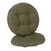 Winston Porter Non-Slip Textured Barstool Seat Cushion, 14-Inches Round Polyester in Green | 2 H x 14 W in | Outdoor Furniture | Wayfair