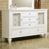 Canora Grey Barret 11 Drawer Standard Dresser Wood in White | 40.25 H x 61.25 W x 18.5 D in | Wayfair 95028679E0074505A76F78F3C886C783