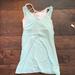 Athleta Tops | Athleta Tank Top With Built In Sports Bra | Color: Blue/White | Size: Xxs