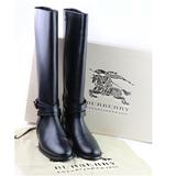 Burberry Shoes | Burberry Bridal Leather Adelaide Riding Boots *Cco | Color: Black | Size: 8