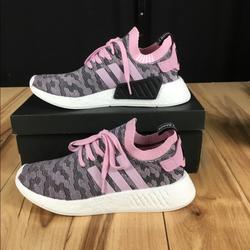 Adidas Shoes | Adidas Originals Nmd R2 Pk W 9.5 Pink Boost | Color: Gray/Pink | Size: 9.5