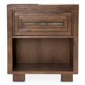 Carrollton Nightstand W/ 1 Drawer Wood in Brown Michael Amini / Kathy Ireland Home Designs | 26 H x 24.25 W x 17 D in | Wayfair KI-CRLN040-407N