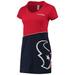 Women's Refried Apparel Red/Navy Houston Texans Sustainable Hooded Mini Dress