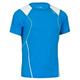 Rono Herren Sport Shirt Superfast Crewneck, Blue Danube, L