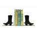 Millwood Pines Boots Bookends Metal in Black | 6.5 H x 6.5 W x 4 D in | Wayfair 0A627C720FA047CEBA50FA3C5EF20D6A