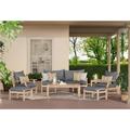 Beachcrest Home Chonie 7 Piece Sofa Seating Group w/ Cushions Wood/Natural Hardwoods in Brown/White | 29 H x 74 W x 30 D in | Outdoor Furniture | Wayfair