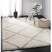 Hudson Shag Collection 9' X 12' Rug in Ivory And Beige - Safavieh SGH281D-9