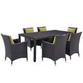 Convene 7 Piece Outdoor Patio Dining Set - East End Imports EEI-2199-EXP-PER-SET