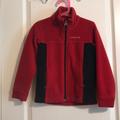 Columbia Jackets & Coats | Columbia Boys Girls Red Black Fleece Jacket Xxs | Color: Black/Red | Size: Xxs