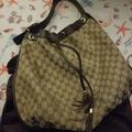 Gucci Bags | Authentic Large Classic Mono Gucci W Drawstring | Color: Brown/Tan | Size: Large