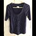 Anthropologie Tops | Anthropologie Meadow Rue Embellished Top Small | Color: Blue | Size: S