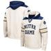 Men's Colosseum Cream Notre Dame Fighting Irish 2.0 Lace-Up Pullover Hoodie