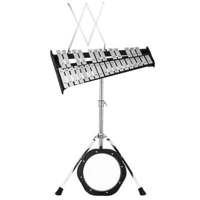 Costway 30 Notes Percussion with Practice Pad Mallets Sticks Stand