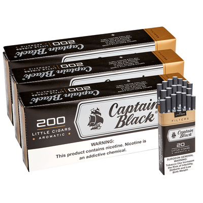 Captain Black Natural Natural Filtered 3-Fer - Pack of 600