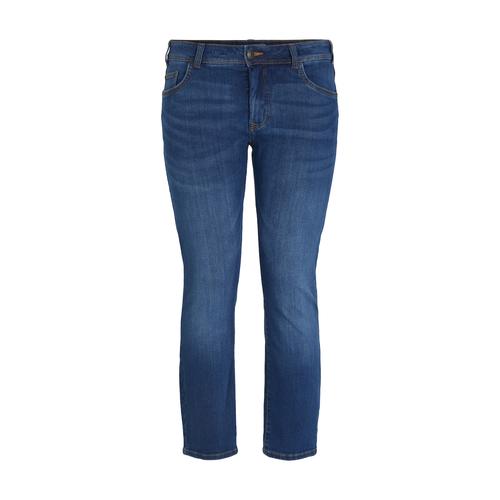 TOM TAILOR Damen Plus - Slim Jeans, blau, Gr. 44