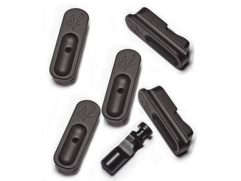 Volquartsen Firearms Extended Magazine Release and Base Pad Kit for MK IV 22/45 5-pack Aluminium Black VC4MRB-5