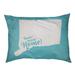 East Urban Home Sweet Bridgeport Indoor Dog Pillow Metal in Green/Blue | 7 H x 50 W x 40 D in | Wayfair CDE4CB1789F34BD4BAE1690009C22F28