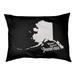 East Urban Home Juneau Alaska Outdoor Dog Pillow Metal in Black | 7 H x 50 W x 40 D in | Wayfair 8A7D896CA5D5449AB2A2B4FD3F3A277F