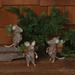 The Holiday Aisle® 3 Piece Mice w/ Succulent Hanging Figurine Ornament Set Fabric in Brown/Gray | 5 H x 3 W x 2.5 D in | Wayfair