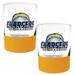 Los Angeles Chargers 2-Pack 14oz. Rocks Glass Set with Silcone Grip