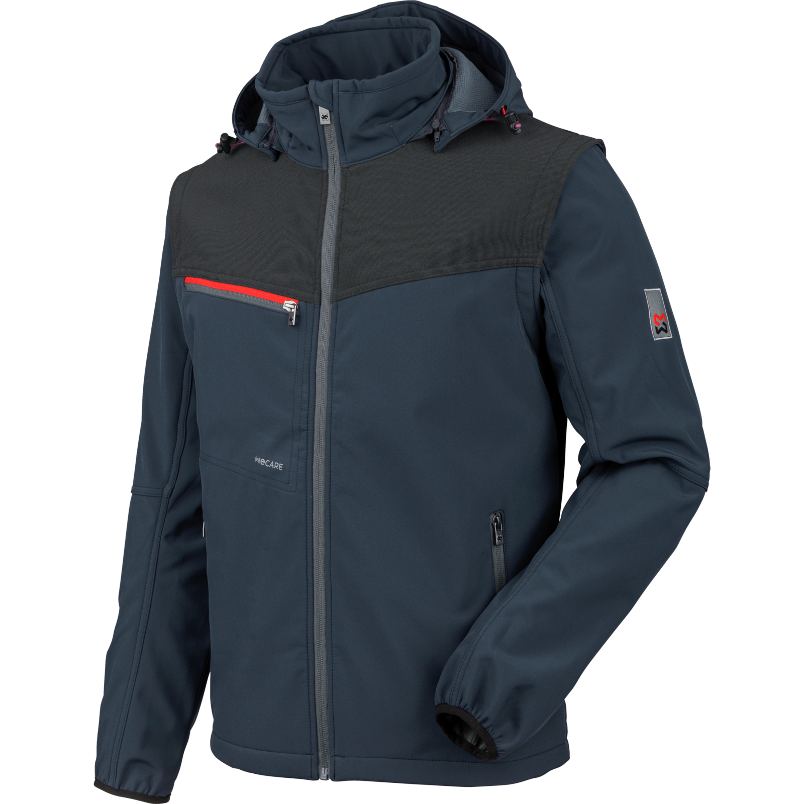 Veste Softshell Stretch X Würth MODYF bleue marine