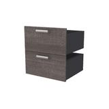 "Cielo 19.5"" Flexi 2-Drawer Set in Bark Gray - Bestar 80163-2147"