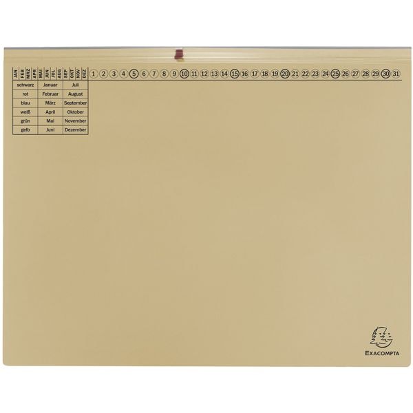 EXACOMPTA 25er-Pack Hängehefter »Exaflex« 2x Amtsheftung blau, 31.6x26.5 cm Image